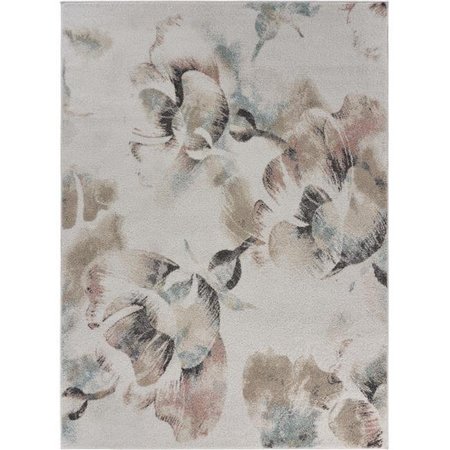 LR RESOURCES LR Resources MEADO81546WLB5272 5 ft x 2 in. x 7 ft. x 2 in. Soft Floral Garden Area Rug; Multi Color MEADO81546WLB5272